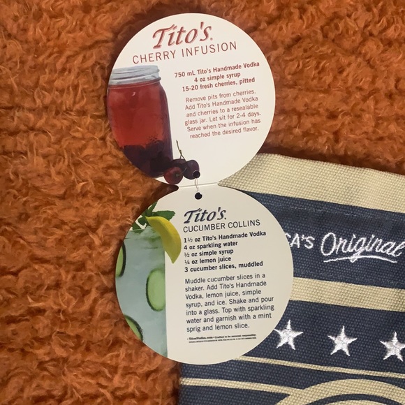 Tito’s handmade vodka bag Cool Drinks for Hot Summer Days Red White & Blue - Picture 6 of 8